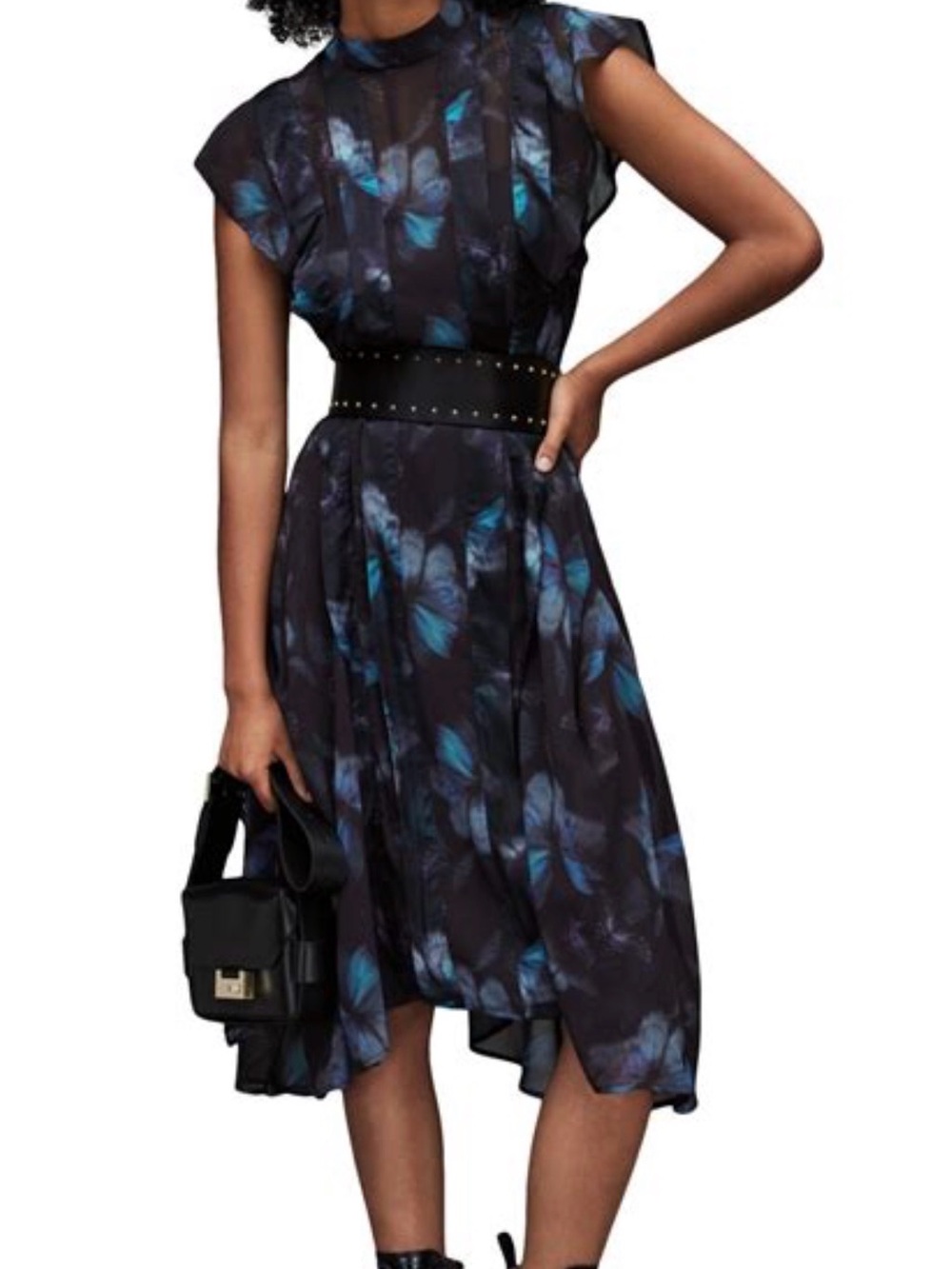 AllSaints Freya Ceres Midi Dress